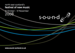 graphic: flyer for the sound festival in 2008