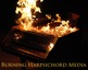 Burning harpsichord.